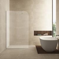 Inloopdouche Wiesbaden Curvea 120x200 cm 8 mm Nano Helder Glas