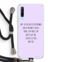 Zelfvertrouwen: Huawei P Smart Pro Transparant Hoesje met koord