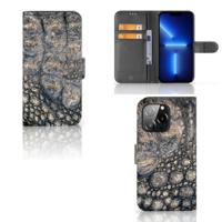 iPhone 13 Pro | Telefoonhoesje | Met pasjeshouder | Krokodillenprint