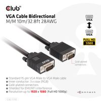 CLUB3D VGA Cable Bidirectional M/M 10m/32.8ft 28AWG - thumbnail