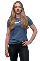 Nike Dri-Fit Swoosh Sportshirt Dames S Nike Dri-Fit Swoosh Sportshirt Dames S