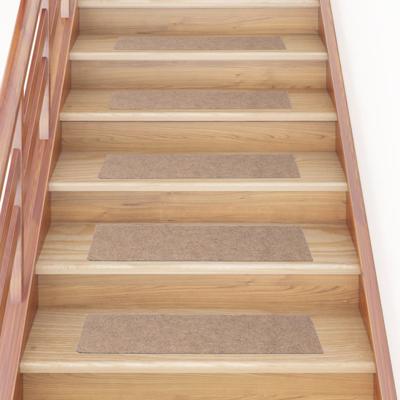 VidaXL Trapmatten zelfklevend 15 stuks 76x20 cm lichtbruin rechthoekig