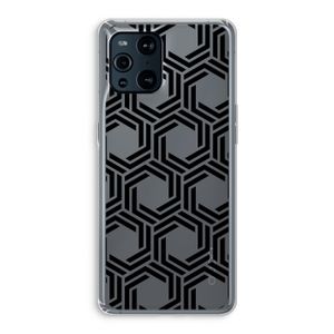 Geometrisch patroon: Oppo Find X3 Pro Transparant Hoesje