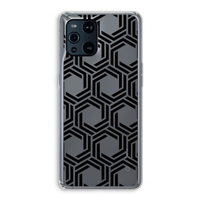 Geometrisch patroon: Oppo Find X3 Pro Transparant Hoesje