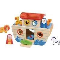 Tooky toy Noah&apos;s Ark Houten Vormenboot 24 maanden 18-delig