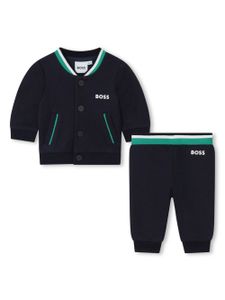 BOSS Kidswear survêtement à logo imprimé - Bleu