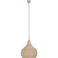 LED Hanglamp - Hangverlichting - Trion Jen - E27 Fitting - 1-lichts - Rond - 35.5 cm - Bruin - Jute LED Hanglamp - Hangverlichting - Trion Jen - E27 Fitting - 1-lichts - Rond - 35.5 cm - Bruin - Jute