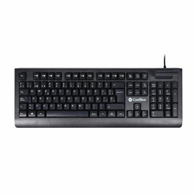 Toetsenbord CoolBox COO-TEC04DNI Zwart Multicolour Qwerty Spaans