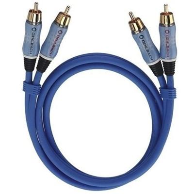 Oehlbach Audio-cinchkabel Stereo 2,0 m Mini jack kabel Blauw