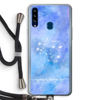 Sterrenbeeld - Licht: Samsung Galaxy A20s Transparant Hoesje met koord