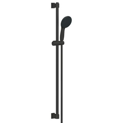 GROHE Vitalio Start 110 Glijstangset - 90cm - ronde handdouche - met 2 straalsoorten - gladde doucheslang - mat zwart 269542431