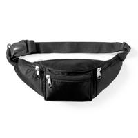 Heuptasje - zwart - polyester - 29 x 10 x 6 cm - festival - sport - reizen