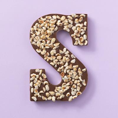 Chocoladeletter S Melk / Hazelnoot (225 gram)