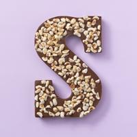 Chocoladeletter S Melk / Hazelnoot (225 gram)