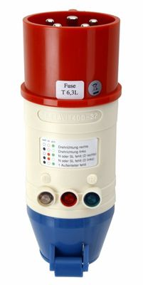 Testboy TV 416 Draaiveldrichting Tester voor 16A 5 polig 400V