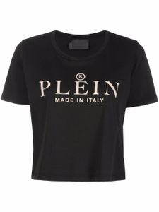 Philipp Plein t-shirt Iconic Plein crop - Noir