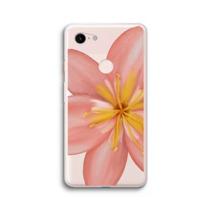 Pink Ellila Flower: Google Pixel 3 XL Transparant Hoesje