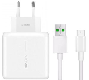 Oppo SupperVooc charger 65W VCA7GACH  + USB-C kabel Wit