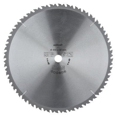Wolfcraft Tafelcirkelzaagblad | HM | 40 Zähne | Ø450mm | 1 stuk - 6595000