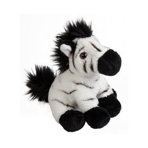 Zebra knuffel - 15 cm - speelgoed - kleine knuffelbeesten