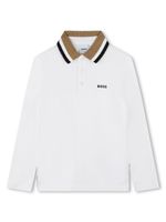 BOSS Kidswear chemise à logo embossé - Blanc