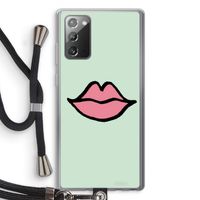 Kusje: Samsung Galaxy Note 20 / Note 20 5G Transparant Hoesje met koord