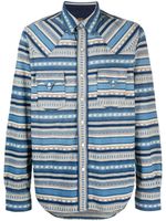 Ralph Lauren RRL chemise Buffalo Western en jacquard - Bleu - thumbnail