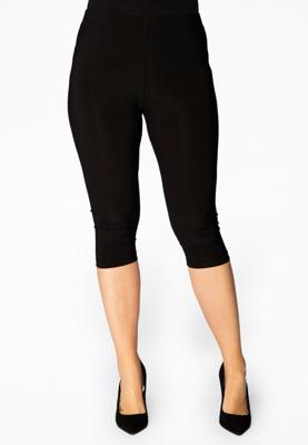 Yoek Capri legging | Zwart | Maat 54/56