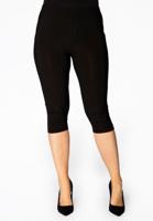Yoek Capri legging | Zwart | Maat 50/52