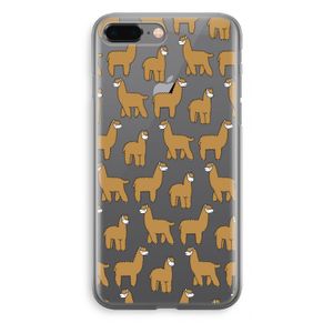 Alpacas: iPhone 8 Plus Transparant Hoesje