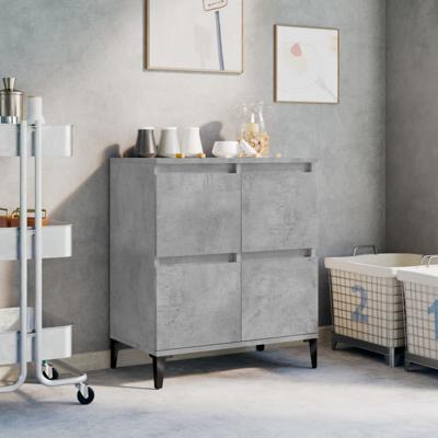 Dressoir 60x35x70 cm bewerkt hout betongrijs