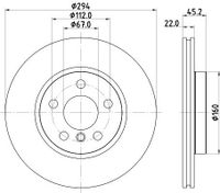 Remschijf 8DD355122651