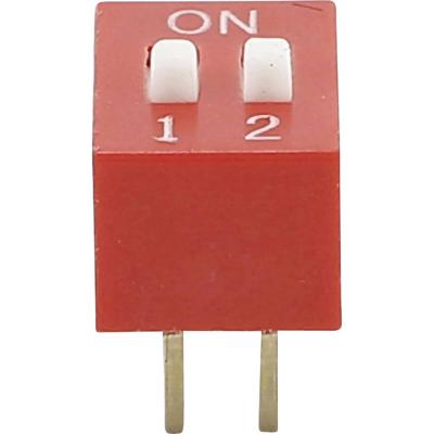 TRU COMPONENTS 709414 DS-02 DIP-schakelaar Aantal polen 2 Standaard 1 stuk(s)