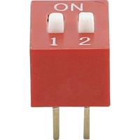 TRU COMPONENTS 709414 DS-02 DIP-schakelaar Aantal polen 2 Standaard 1 stuk(s)