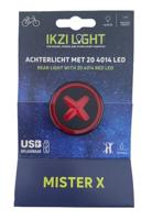 IkziLight achterlicht Mr X 4014 LED USB-oplaadbaar