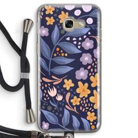 Flowers with blue leaves: Samsung Galaxy A5 (2017) Transparant Hoesje met koord