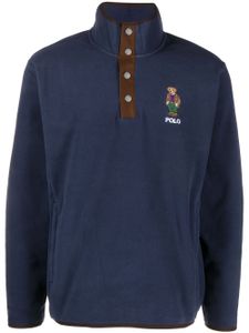 Polo Ralph Lauren pull Polo Bear à col montant - Bleu