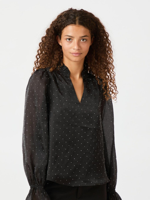 Neo Noir Blouse Amara Bedazzled Black