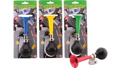 Bike Fun metalen fietstoeter 4 assorti