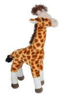 Pluche gevlekte staande giraffe knuffel 43 cm speelgoed   -
