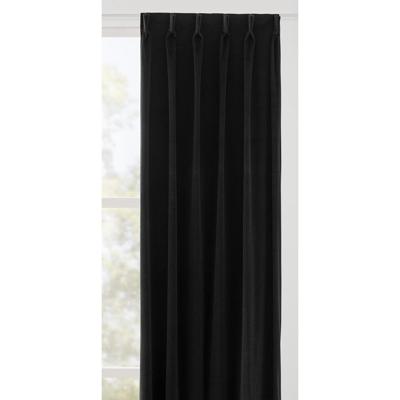 Leen Bakker - Gordijnstof Yara Lichtdoorlatend - Polyester - Zwart - B150 Cm