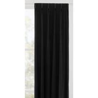 Leen Bakker - Gordijnstof Yara Lichtdoorlatend - Polyester - Zwart - B150 Cm