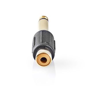 Nedis Mono-Audioadapter | 6,35 mm Male | RCA Female | Zwart | 10 Stuks | 1 stuks - CAGP23935BKG CAGP23935BKG