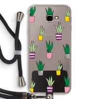 Sanseveria: Samsung Galaxy J4 Plus Transparant Hoesje met koord