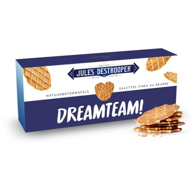 Jules Destrooper Natuurboterwafels - "Dreamteam!" - 100g x 2