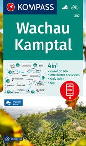 Wandelkaart 207 Wachau - Kamptal | Kompass