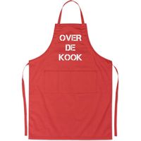 Benza Schort Over de kook - Grappige/Leuke/Mooie/Luxe Keukenschort - Rood