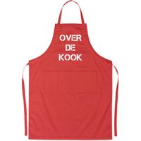 Benza Schort Over de kook - Grappige/Leuke/Mooie/Luxe Keukenschort - Rood - thumbnail