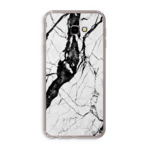 Witte marmer 2: Samsung Galaxy J4 Plus Transparant Hoesje