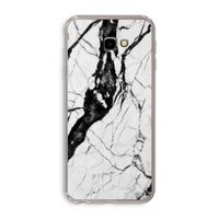 Witte marmer 2: Samsung Galaxy J4 Plus Transparant Hoesje